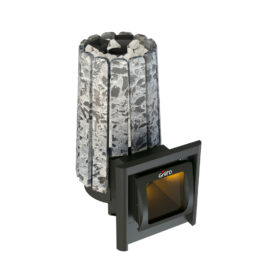 Дровяная банная печь Grill'D Cometa Vega 240 Long Max Stone Pro (Серпентинит)