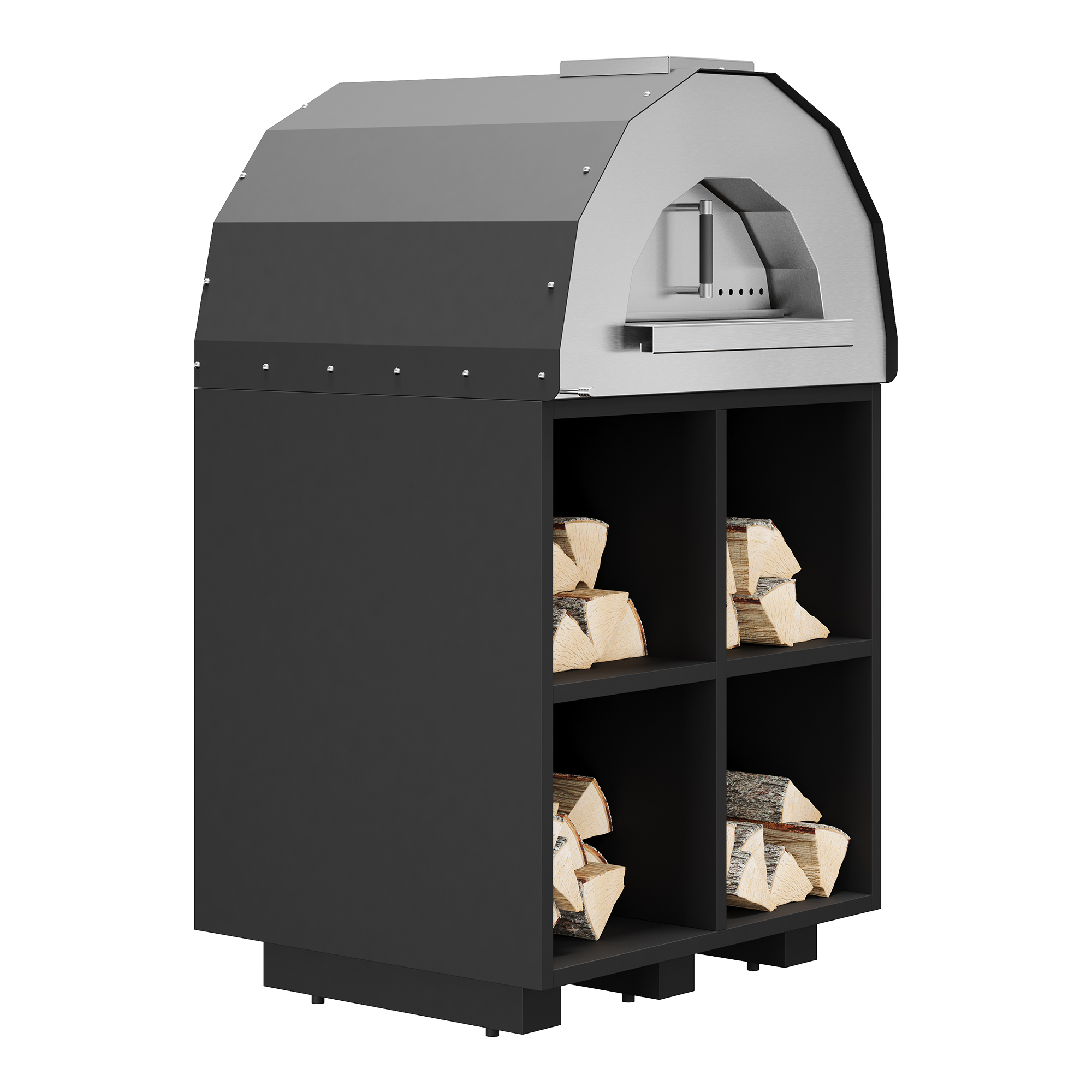 Пицца печь 800 мм (Русская печь) пиццерия с дровником