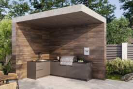 Зона барбекю Astov BBQ № 9 (ширина 1820х2920 мм)