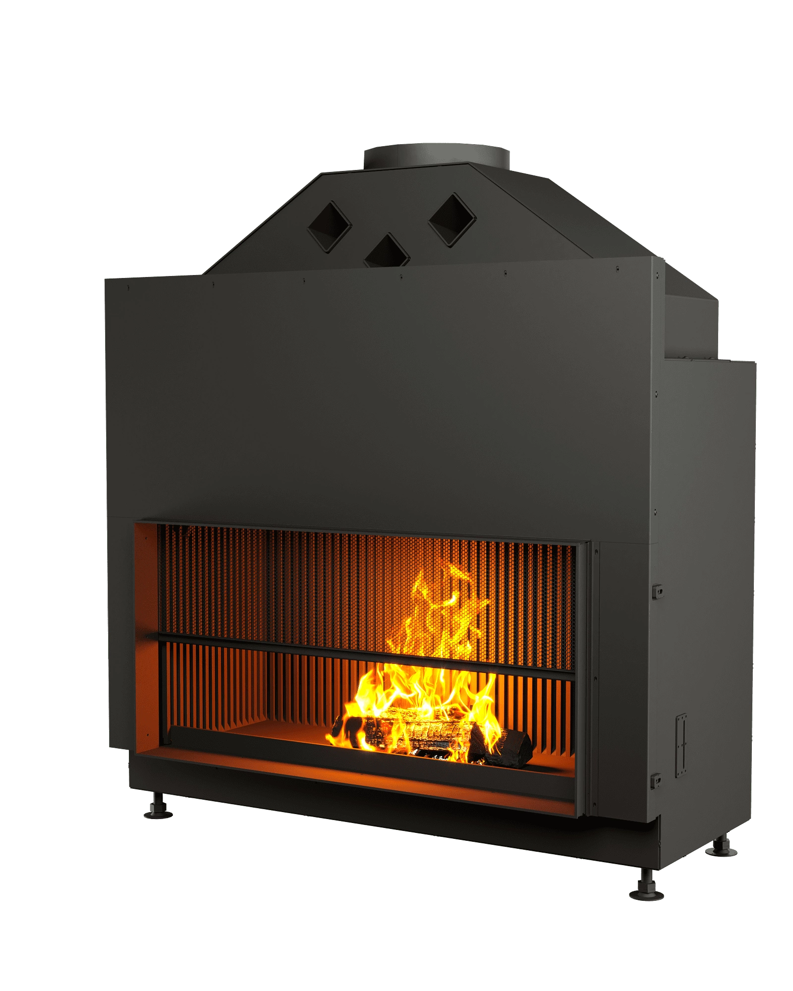 ОТКРЫТАЯ КАМИННАЯ ТОПКА С СЕТКОЙ АСТОВ О1С 12057