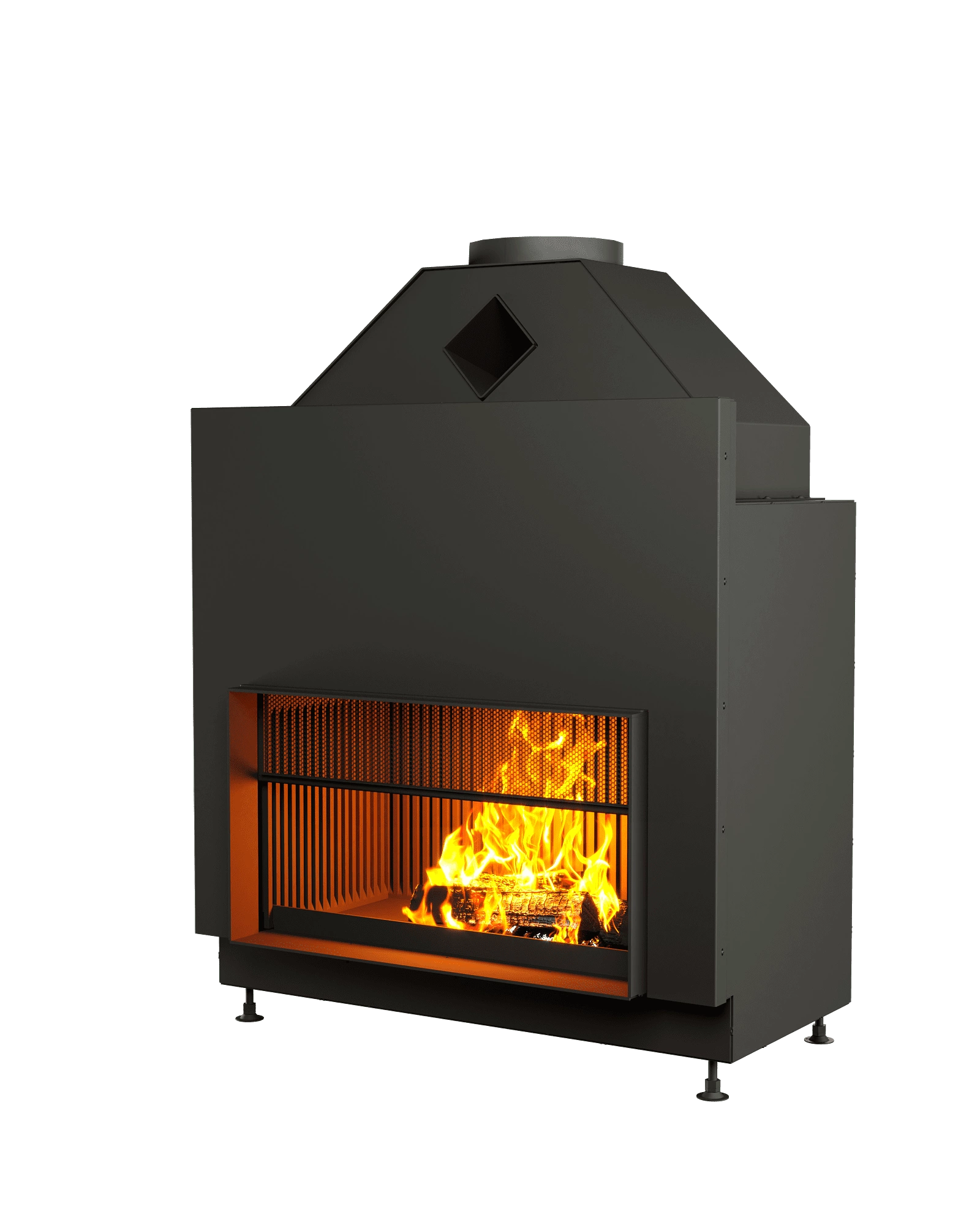 ОТКРЫТАЯ КАМИННАЯ ТОПКА С СЕТКОЙ АСТОВ О1С 9050