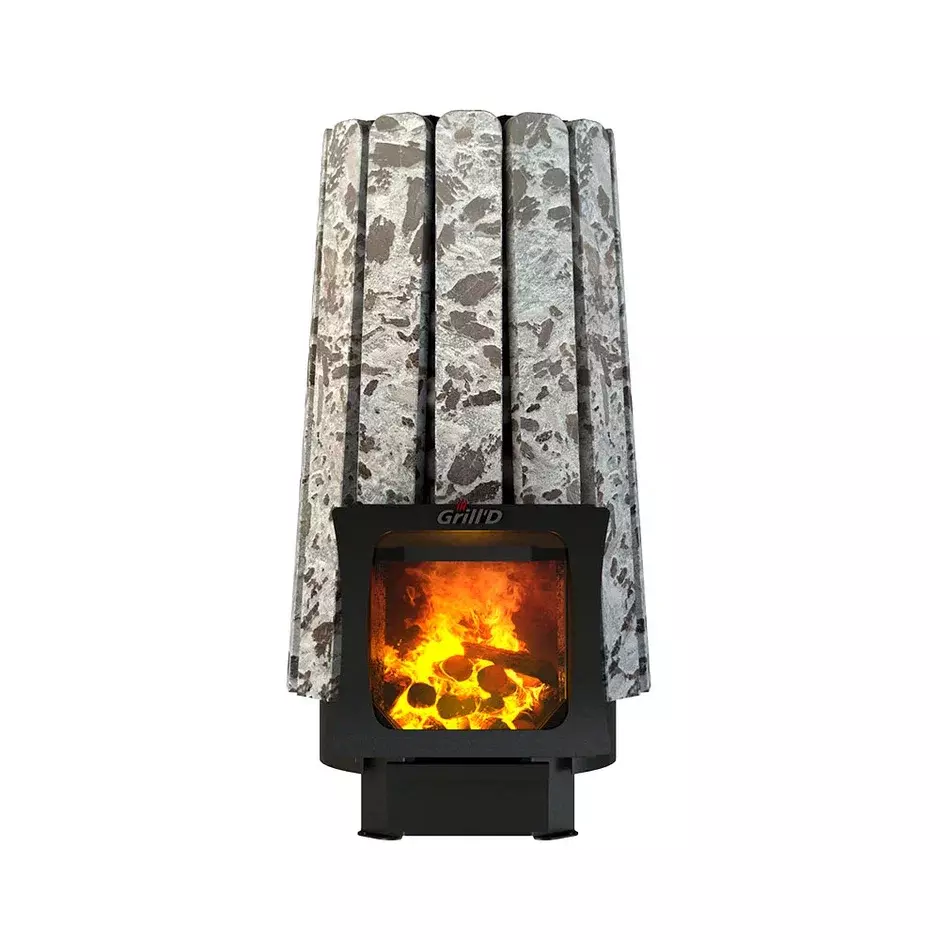 Дровяная банная печь Grill'D Cometa Vega 240 Short Max Stone (Серпентинит) — изображение 3
