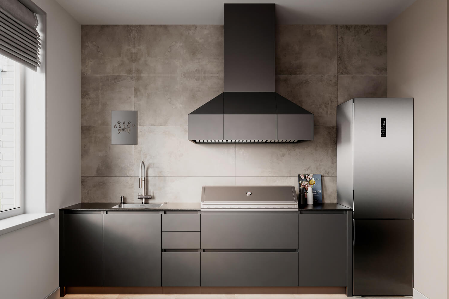 Зона барбекю Astov BBQ № 1 (ширина 3000 мм)