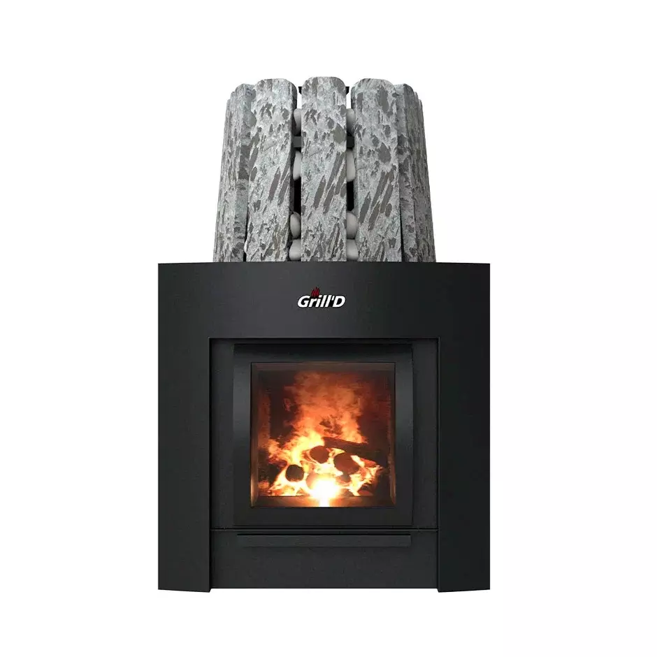 Дровяная банная печь Grill'D Cometa Vega 350 Long Max Stone Pro (Серпентинит) — изображение 3