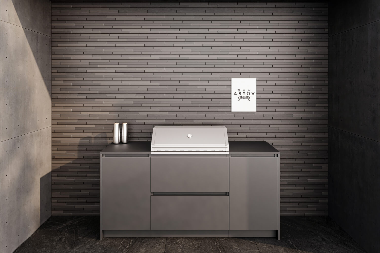 Зона барбекю Astov BBQ № 8 (ширина 2040 мм)