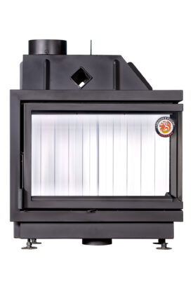 Каминная топка Экокамин Альфа 800 L два стекла левая