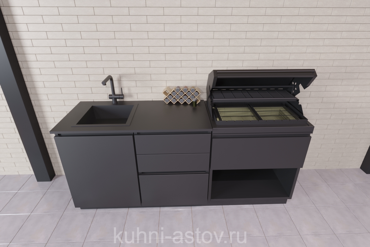 Барбекю зона ASTOV № 55