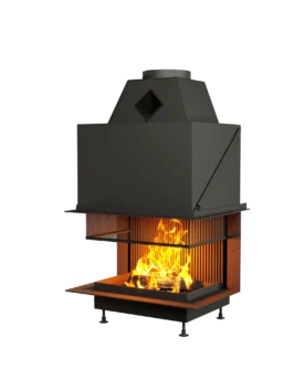 ОТКРЫТАЯ КАМИННАЯ ТОПКА С СЕТКОЙ АСТОВ О3С 7550