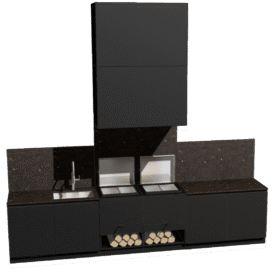 Линейная кухня BBQ ASTOV с мангалом