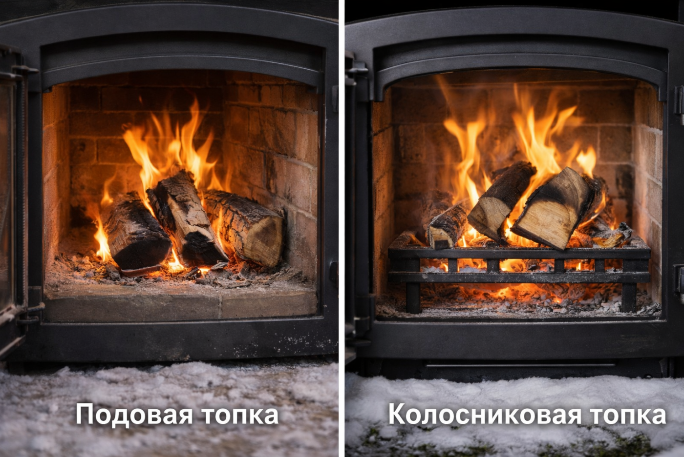 Подовая топка vs колосниковая: как выбрать формат горения под стиль использования