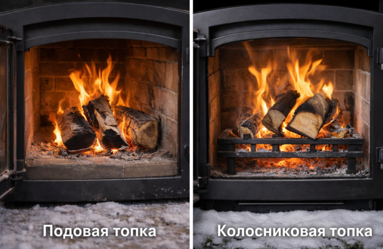 Подовая топка vs колосниковая: как выбрать формат горения под стиль использования