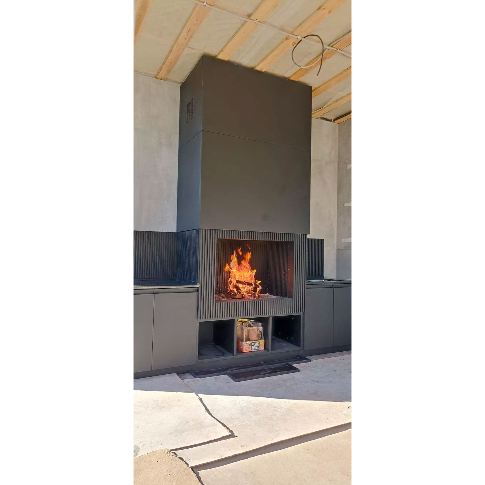 ОТКРЫТАЯ КАМИННАЯ ТОПКА АСТОВ ОПС 900