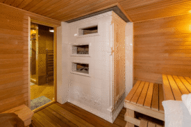 Облицовка банной печи "Русская этника" Цвет: Арктика