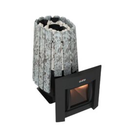 Дровяная банная печь Grill'D Cometa Vega 350 Window Max Stone (Серпентинит)