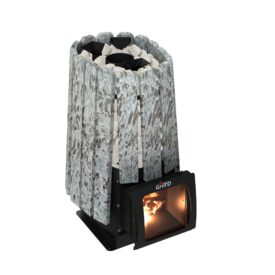 Дровяная банная печь Grill'D Cometa Vega 350 Short Window Max Stone Pro (Серпентинит)