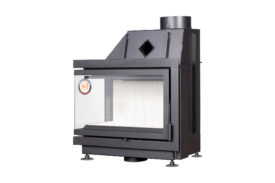 Каминная топка Экокамин Альфа 700 L два стекла левая