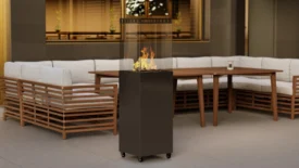 Уличный камин "Сочи" Черный