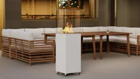 Уличный камин "Сочи" Белый